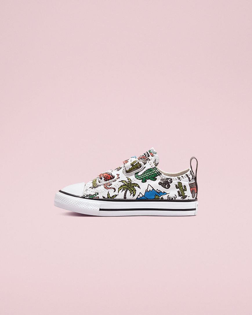 Tenis Converse Chuck Taylor All Star Easy-On Desert Explorer Cano Baixo Menina Branco Verdes | PT P07T495